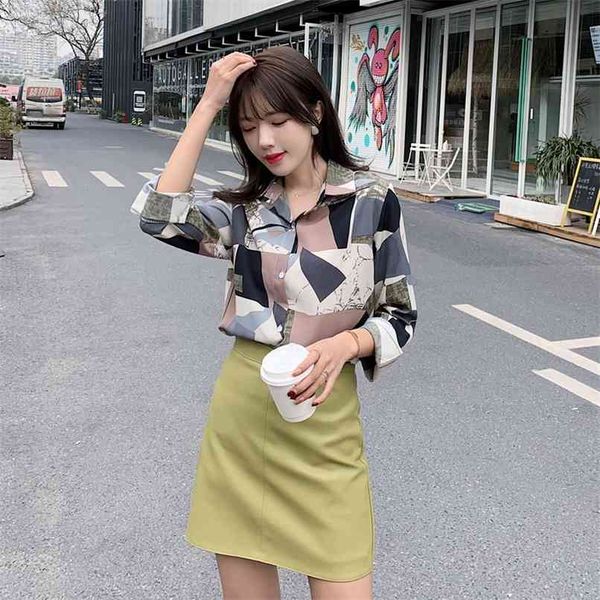 fashion blouse spring korean women's floral single-breasted chiffon long-sleeved shirt women 210520, White
fashion blouse spring korean women's floral single-breasted chiffon long-sleeved shirt women 210520, White