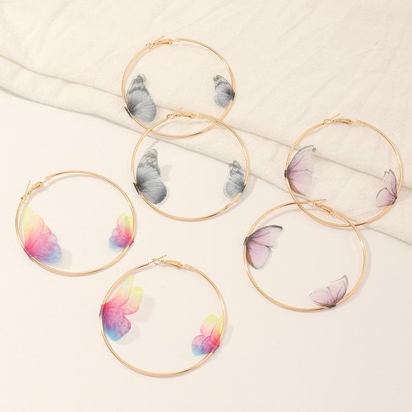 hoop & huggie beautiful double butterfly earrings european summer girls multicolor big round circle gold 11.11 jewelry for women, Golden;silver
hoop & huggie beautiful double butterfly earrings european summer girls multicolor big round circle gold 11.11 jewelry for women, Golden;silver