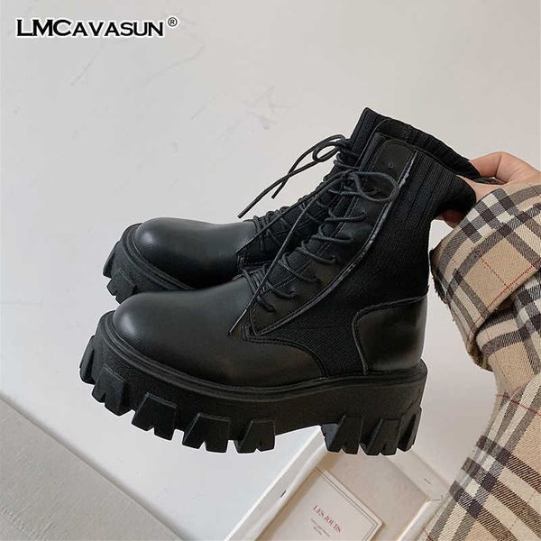 lmcavasun patent leather boots for women lace up platform boots women winter keep warm non-slip short booties ladies y0905, Black
lmcavasun patent leather boots for women lace up platform boots women winter keep warm non-slip short booties ladies y0905, Black