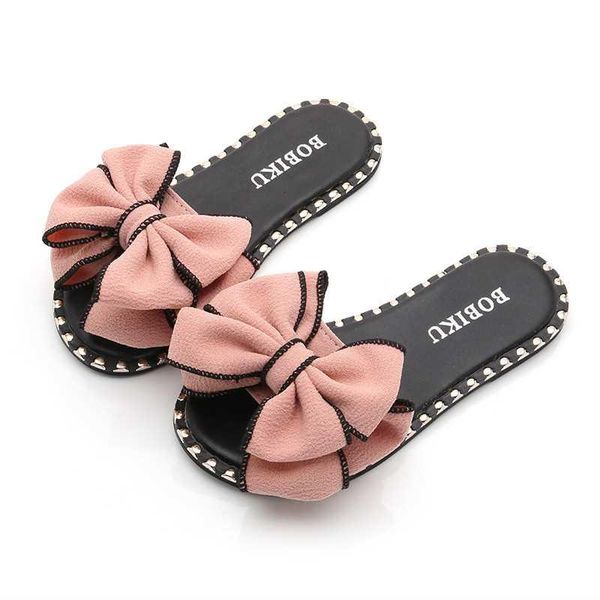 big girl sandals slides with bow-knot summer slippers for kids mom-daughter family matching shoes, Black;red
big girl sandals slides with bow-knot summer slippers for kids mom-daughter family matching shoes, Black;red