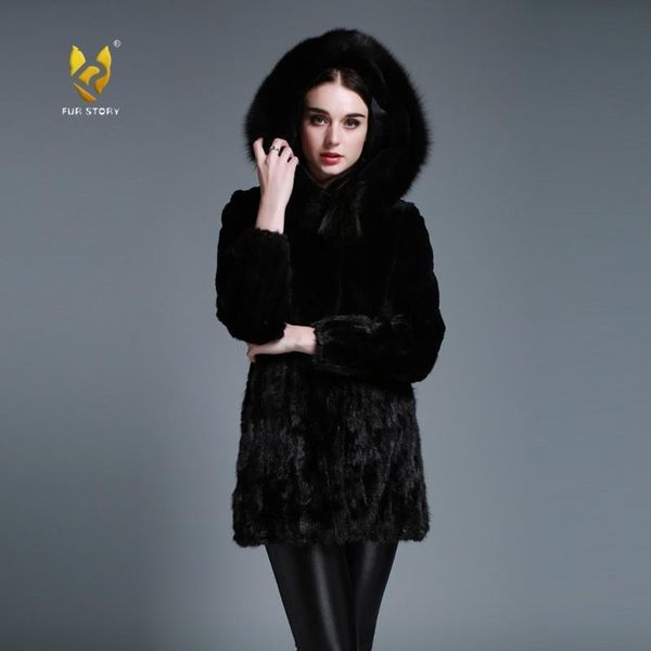 women's fur & faux coats coat women hood real mink female winter jacket story fs15126, Black
women's fur & faux coats coat women hood real mink female winter jacket story fs15126, Black