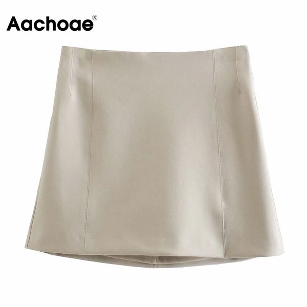 aachoae high waist elegant mini skirt solid color chic split skirts ladies streetwear zipper skirt jupe femme 210413, Black
aachoae high waist elegant mini skirt solid color chic split skirts ladies streetwear zipper skirt jupe femme 210413, Black