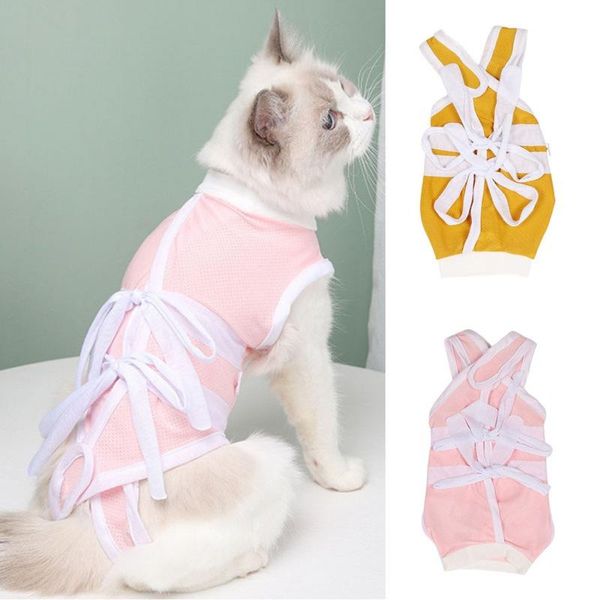 spring summer cat sterilization suit pet anti-licking recovery clothes posrative vest clothing weaning costumes
spring summer cat sterilization suit pet anti-licking recovery clothes posrative vest clothing weaning costumes