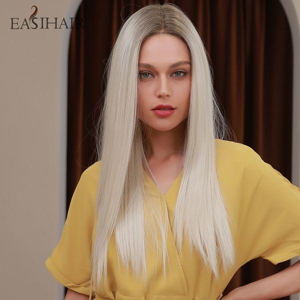 long straight synthetic light blonde lace part wigs with baby hair lace frontal wigs for women high density, Black
long straight synthetic light blonde lace part wigs with baby hair lace frontal wigs for women high density, Black