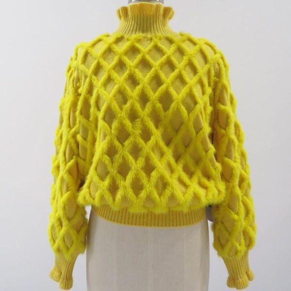 women's fur & faux d&h 2021 winter mink strips sewn on wool fabric with argyle-shaped sweaters, ruffles the cuffs and collars cute live, Black
women's fur & faux d&h 2021 winter mink strips sewn on wool fabric with argyle-shaped sweaters, ruffles the cuffs and collars cute live, Black