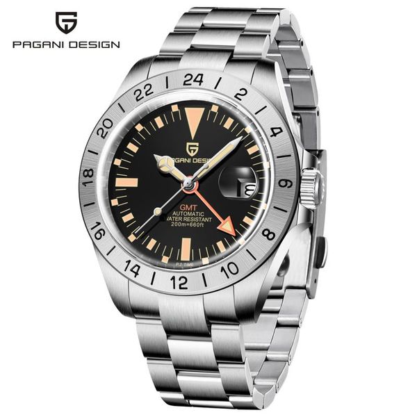 wristwatches pagani design 2021 luxury fashion men's automatic mechanical watch gmt sapphire glass waterproof luminous reloj hombre, Slivery;brown
wristwatches pagani design 2021 luxury fashion men's automatic mechanical watch gmt sapphire glass waterproof luminous reloj hombre, Slivery;brown