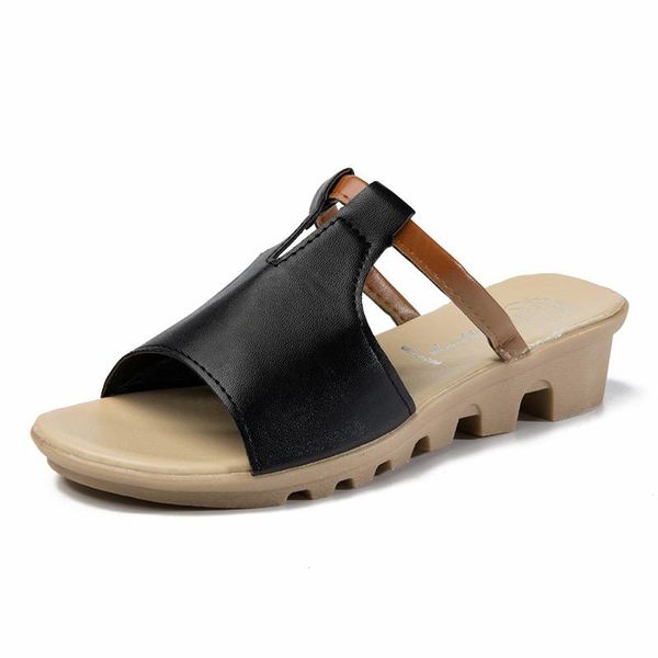 slippers summer cow leather wedges women slipper open toe low heels female shoes flip flops zapatos de mujer plus size 41, Black
slippers summer cow leather wedges women slipper open toe low heels female shoes flip flops zapatos de mujer plus size 41, Black