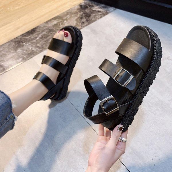 sandals 2021 women black platform casual flat chunky sports shoes summer classic leather buckle strap
sandals 2021 women black platform casual flat chunky sports shoes summer classic leather buckle strap