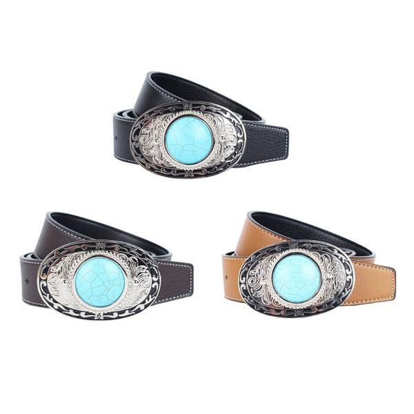 belts women men waist belt leather strap turquoise buckle waistband western cowboy style party dress decor, Black;brown
belts women men waist belt leather strap turquoise buckle waistband western cowboy style party dress decor, Black;brown