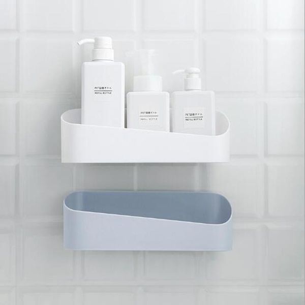 the bathroom is strongly pasted to wall-mounted plastic punching wall storage rack geometric modeling shelves
the bathroom is strongly pasted to wall-mounted plastic punching wall storage rack geometric modeling shelves