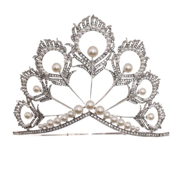 hair clips & barrettes vintage gothic round feather wedding crown bridal headpiece luxury crystals and pearls qunee princess tiaras jewelry, Golden;silver
hair clips & barrettes vintage gothic round feather wedding crown bridal headpiece luxury crystals and pearls qunee princess tiaras jewelry, Golden;silver