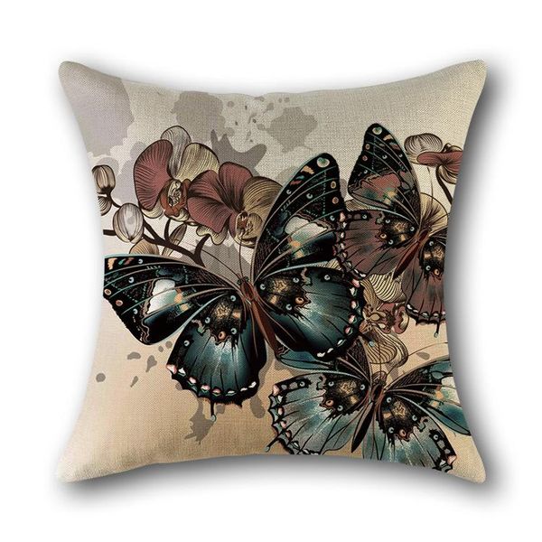 rural style colorful butterfly prints 45*45cm cushion cover linen throw pillow home car sofa decorative pillowcase cushion/decorative 
rural style colorful butterfly prints 45*45cm cushion cover linen throw pillow home car sofa decorative pillowcase cushion/decorative