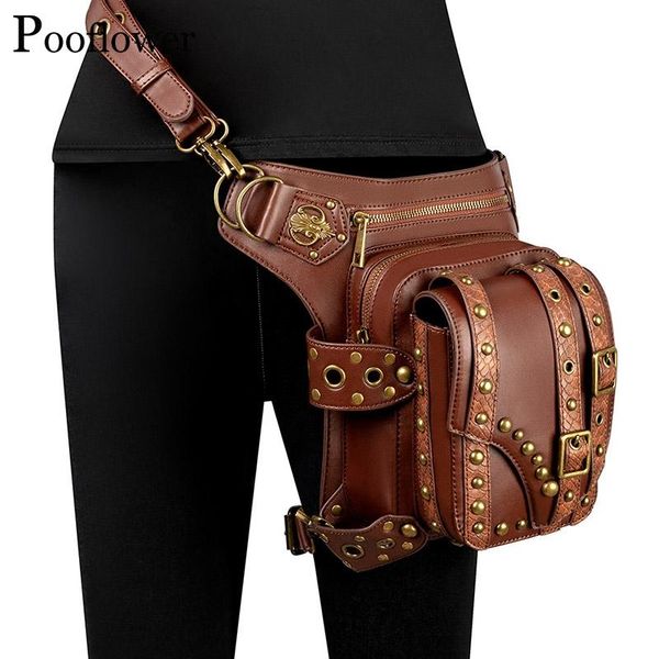 pooflower punk style rock chains belt leg bag men waist pu leather waterproof running women crossbody backpack zh093 bags
pooflower punk style rock chains belt leg bag men waist pu leather waterproof running women crossbody backpack zh093 bags