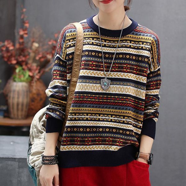 women's sweaters 2021 women elegant sweater pullovers o-neck retro vintage knit wear autumn long sleeve loose winter, White;black
women's sweaters 2021 women elegant sweater pullovers o-neck retro vintage knit wear autumn long sleeve loose winter, White;black