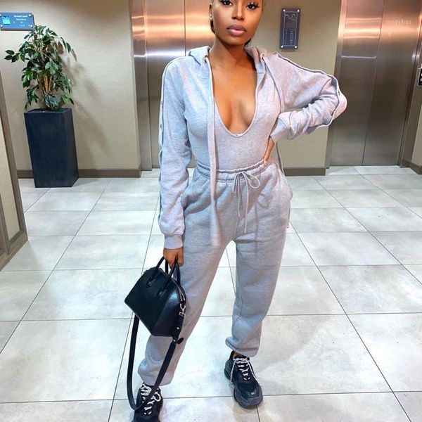 drawstring long sleeve hooded sweatshirt and sportswear workout jogger sweatpant women matching sets casual outfits women's tracksuits, Gray
drawstring long sleeve hooded sweatshirt and sportswear workout jogger sweatpant women matching sets casual outfits women's tracksuits, Gray
