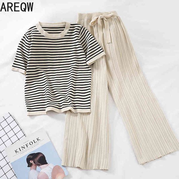 knitting two pieces set sweat suits matching sets for women knit t-shirt+pants 210507, White
knitting two pieces set sweat suits matching sets for women knit t-shirt+pants 210507, White