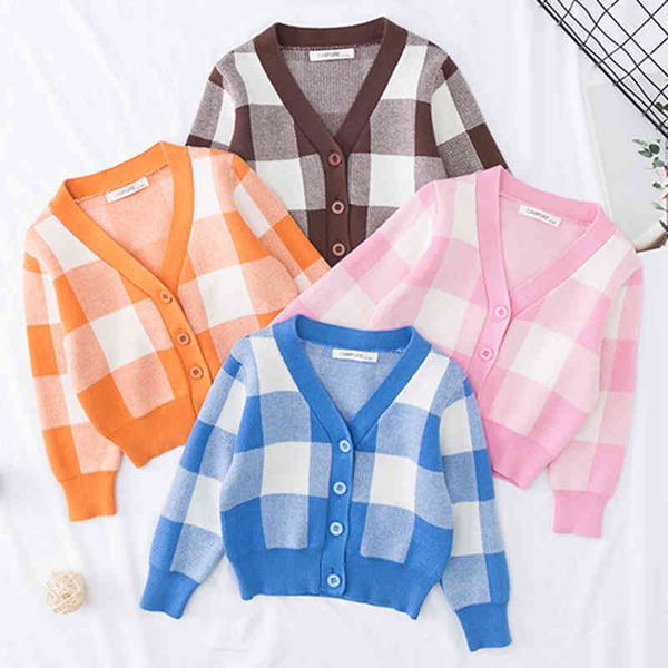 1-7yrs autumn winter baby boys girls grid cardigan coat children clothing long sleeve knitted kids 210429, Blue
1-7yrs autumn winter baby boys girls grid cardigan coat children clothing long sleeve knitted kids 210429, Blue
