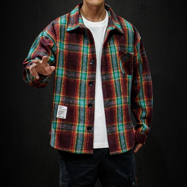 men's casual shirts large size flannel shirt plaid streetwear fashion long sleeve fleece, White;black
men's casual shirts large size flannel shirt plaid streetwear fashion long sleeve fleece, White;black
