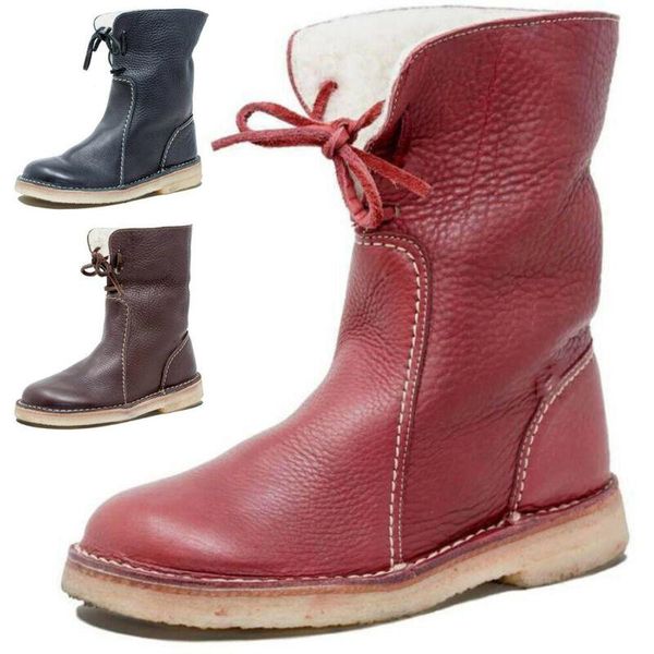 women winter ankle boots warm fleece comfy lace up lady snow booties shoes size, Black
women winter ankle boots warm fleece comfy lace up lady snow booties shoes size, Black