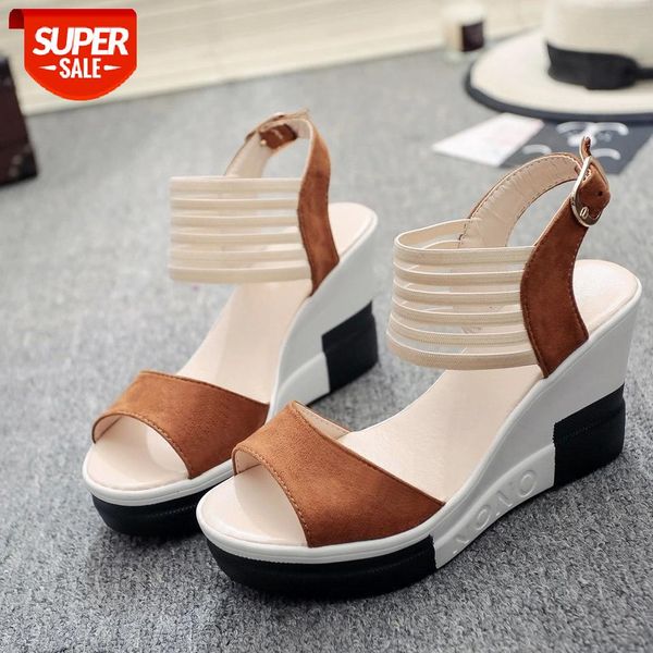 2020new fashion wedge women shoes casual belt buckle high heel fish mouth sandals 2020 luxury sandal buty damskie #ny97, Black
2020new fashion wedge women shoes casual belt buckle high heel fish mouth sandals 2020 luxury sandal buty damskie #ny97, Black