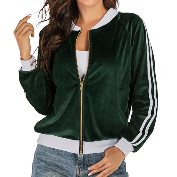 women's jackets ostrich women winter autumn fashion jacket velvet long sleeve zipper casual short baseball fashionable coat, Black;brown
women's jackets ostrich women winter autumn fashion jacket velvet long sleeve zipper casual short baseball fashionable coat, Black;brown