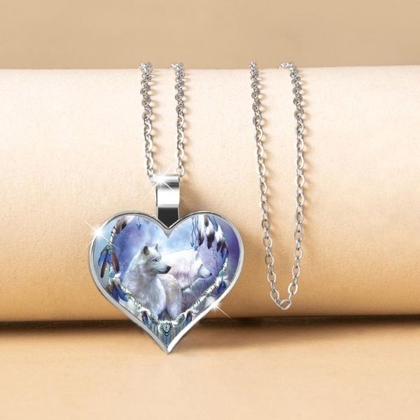 pendant necklaces retro simple heart-shaped blue snow wolf rose bird annunciation women's peach heart choker necklace women gift, Silver
pendant necklaces retro simple heart-shaped blue snow wolf rose bird annunciation women's peach heart choker necklace women gift, Silver
