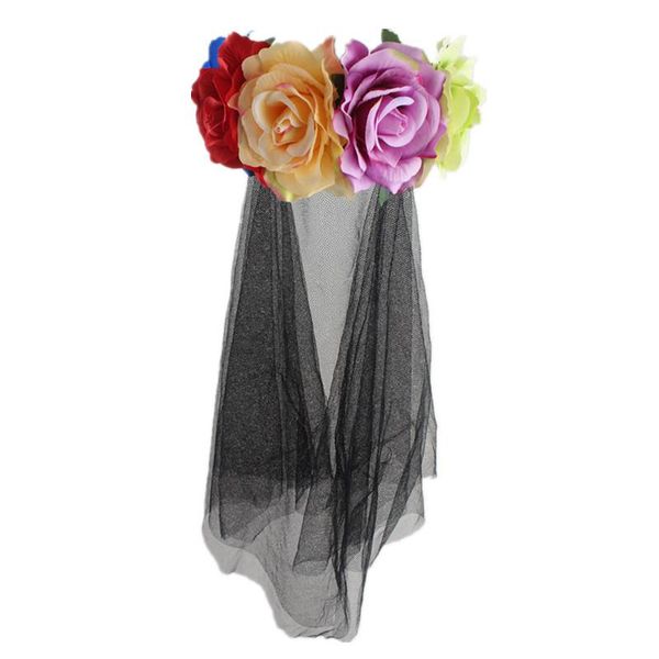 party favor black flower headband with veil - fancy dress costume accessory gothic hair hoop masquerade for women christmas halloween
party favor black flower headband with veil - fancy dress costume accessory gothic hair hoop masquerade for women christmas halloween