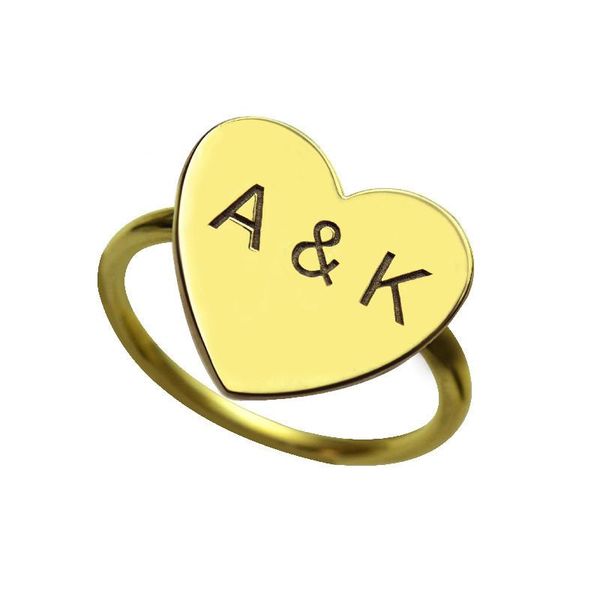 wedding rings custom name jewelry love heart shape personalized two initials ring women letters unique gift gold color bague, Slivery;golden
wedding rings custom name jewelry love heart shape personalized two initials ring women letters unique gift gold color bague, Slivery;golden