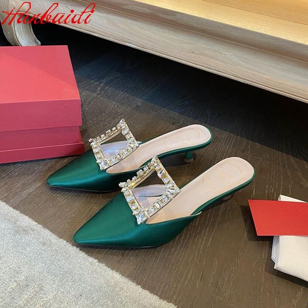 luxury design women slippers fashion silk stiletto high heels pumps pointed toe party dress shoes outfit mulds for, Black
luxury design women slippers fashion silk stiletto high heels pumps pointed toe party dress shoes outfit mulds for, Black