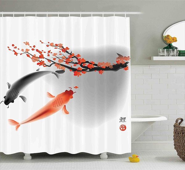 japanese shower curtain koi carp fish couple swimming with cherry blossom sakura branch culture design fabric bathroom decor set curtains
japanese shower curtain koi carp fish couple swimming with cherry blossom sakura branch culture design fabric bathroom decor set curtains
