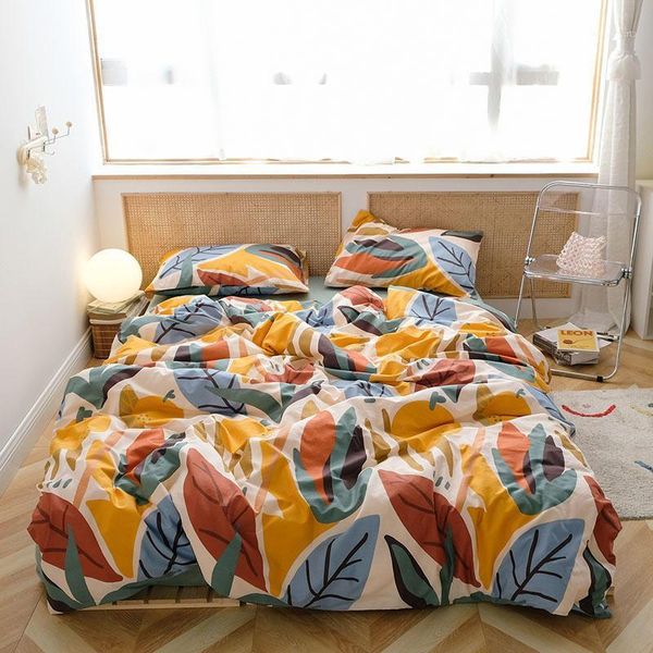 bedding sets cotton comforter cover set with bed sheet leaf pattern 3/4 pcs quilt covers fitted sheets elastic for adult1
bedding sets cotton comforter cover set with bed sheet leaf pattern 3/4 pcs quilt covers fitted sheets elastic for adult1