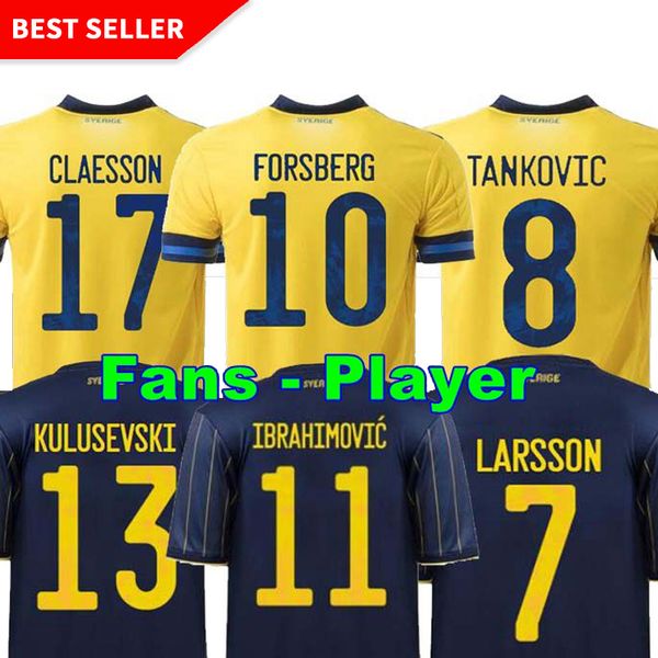 fans player version 2021 sweden soccer jersey home away ibrahimovic kulusevski berg forsberg larsson tankovic isak claesson football shirt m, Black;yellow
fans player version 2021 sweden soccer jersey home away ibrahimovic kulusevski berg forsberg larsson tankovic isak claesson football shirt m, Black;yellow