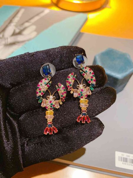 70% off luxury jewelry japanese colorful lobster earrings inlaid with s925 tremella nails, Golden
70% off luxury jewelry japanese colorful lobster earrings inlaid with s925 tremella nails, Golden