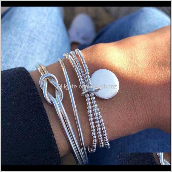 charm bracelets drop delivery 2021 fashion sier color geometric set vintage round knotted bead chain bracelet statement women jewelry gifts, Golden;silver
charm bracelets drop delivery 2021 fashion sier color geometric set vintage round knotted bead chain bracelet statement women jewelry gifts, Golden;silver