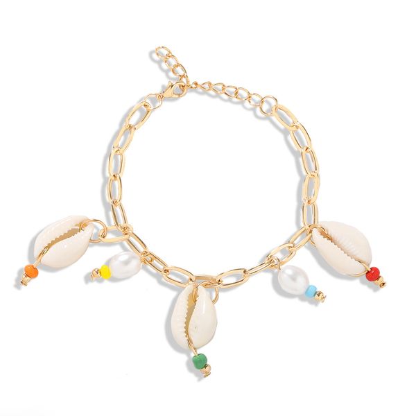 bohemian gold thick chain shell bracelet for woman fashion imitate pearl multicolor bead boho charm bracelets jewelry, Golden;silver
bohemian gold thick chain shell bracelet for woman fashion imitate pearl multicolor bead boho charm bracelets jewelry, Golden;silver
