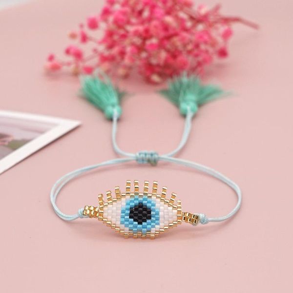 charm bracelets 2021 charms bracelet miyuki beads hand woven blue eyes ethnic couple bangle fashion jewelry for women pulseras wholesale, Golden;silver
charm bracelets 2021 charms bracelet miyuki beads hand woven blue eyes ethnic couple bangle fashion jewelry for women pulseras wholesale, Golden;silver