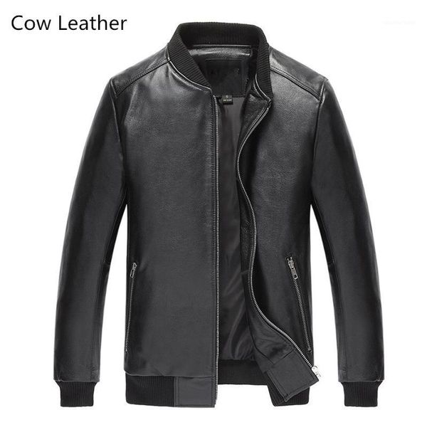 men's leather & faux real cow jacket men quality sheepskin bomber jackets winter autumn motocycle plus size 19-803 mf602, Black
men's leather & faux real cow jacket men quality sheepskin bomber jackets winter autumn motocycle plus size 19-803 mf602, Black
