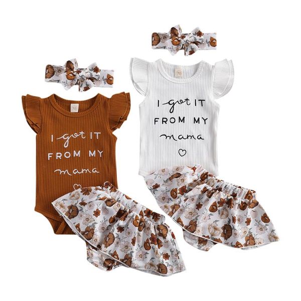 clothing sets born baby girl clothes set summer letter short sleeve romper floral shorts headband outfit 3pcs infant, White
clothing sets born baby girl clothes set summer letter short sleeve romper floral shorts headband outfit 3pcs infant, White