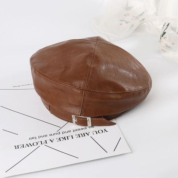berets octagonal hat all-match pu painter simple classic casual street autumn winter small brim women men, Blue;gray
berets octagonal hat all-match pu painter simple classic casual street autumn winter small brim women men, Blue;gray