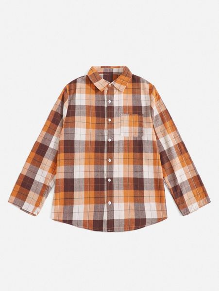 men 1pc plaid pocket detail button through shirt f1ik#, White;black
men 1pc plaid pocket detail button through shirt f1ik#, White;black