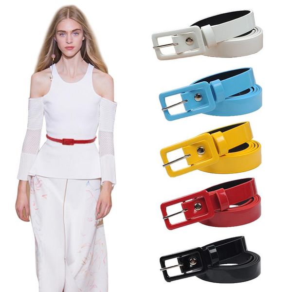 belts faux pu leather ladies dress belt yellow black white red women waist strap all-match female jeans pants waistband, Black;brown
belts faux pu leather ladies dress belt yellow black white red women waist strap all-match female jeans pants waistband, Black;brown