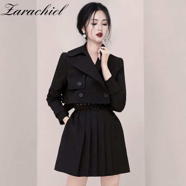 fashion office black two piece women england design notched double-breasted short coat outwear+belted mini pleated skirt set 210416, White
fashion office black two piece women england design notched double-breasted short coat outwear+belted mini pleated skirt set 210416, White