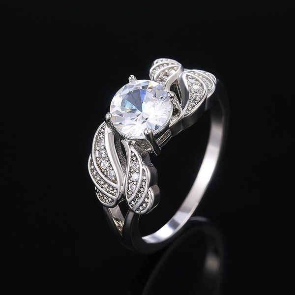 wedding rings ol style fashion angel for women dazzling round white cubic zircon stone ring romantic engagement jewelry party gift, Slivery;golden
wedding rings ol style fashion angel for women dazzling round white cubic zircon stone ring romantic engagement jewelry party gift, Slivery;golden