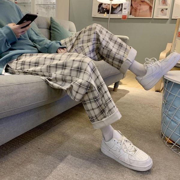 japanese style men's lattice casual pants leisure sports trend sweatpants spring and summer straight loose trousers, Black
japanese style men's lattice casual pants leisure sports trend sweatpants spring and summer straight loose trousers, Black