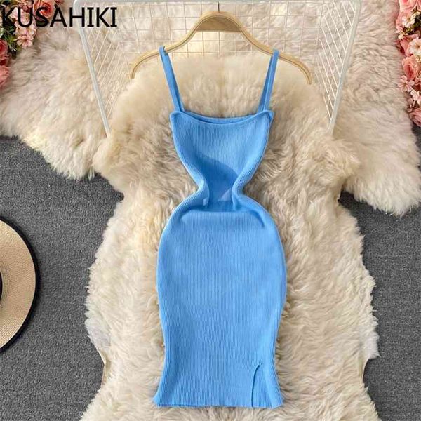 solid backless knitted dresses women summer slim bodycorn dress korean split sweater vestidos 6j213 210603, Black;gray
solid backless knitted dresses women summer slim bodycorn dress korean split sweater vestidos 6j213 210603, Black;gray