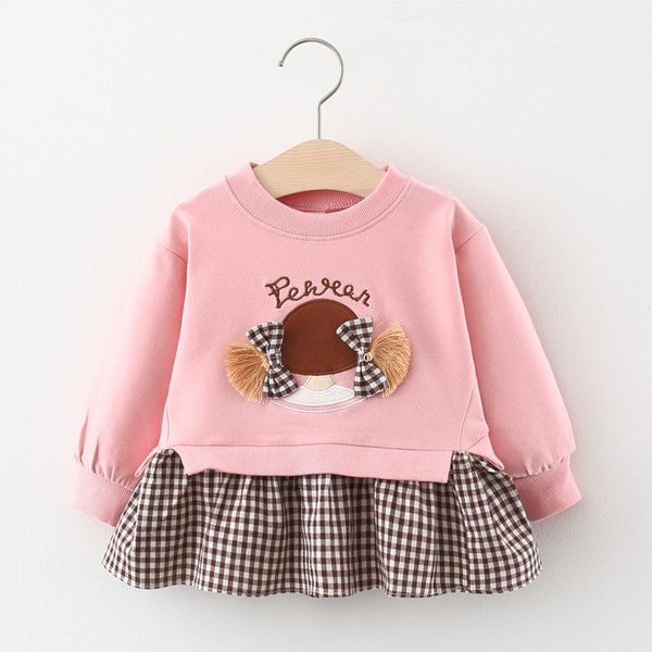 girl's dresses spring born baby girl clothes outfit casual sports sweatshirt plaid dress for clothing infant 1 year birthday, Red;yellow
girl's dresses spring born baby girl clothes outfit casual sports sweatshirt plaid dress for clothing infant 1 year birthday, Red;yellow