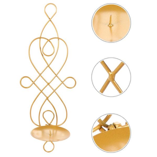 candle holders 1pc stick wall hanging simple candlestick iron art holder for home