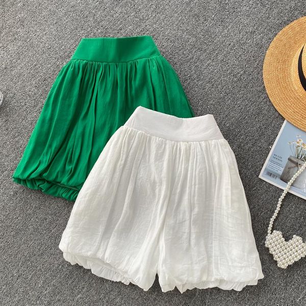 women's shorts korean green 2021 casual for womens high waist slimming bloomers wide leg fashion, White;black
women's shorts korean green 2021 casual for womens high waist slimming bloomers wide leg fashion, White;black