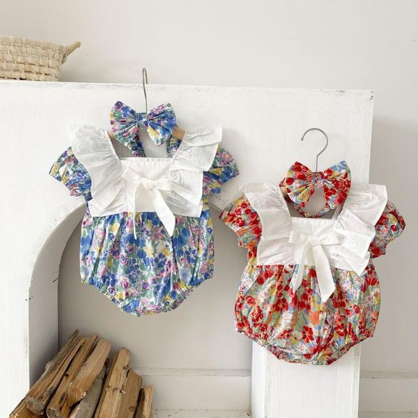 jumpsuits gift hairbands infant girls short sleeve patch riched flower outwear toddler born kids baby rompers 0-3y, Blue
jumpsuits gift hairbands infant girls short sleeve patch riched flower outwear toddler born kids baby rompers 0-3y, Blue