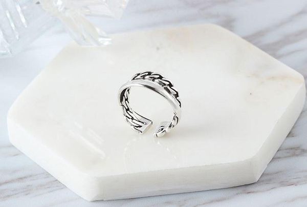 cluster rings s925 thai silver punk ring round retro distressed wide-faced chain gothic fashion party jewelry gift for men women, Golden;silver
cluster rings s925 thai silver punk ring round retro distressed wide-faced chain gothic fashion party jewelry gift for men women, Golden;silver